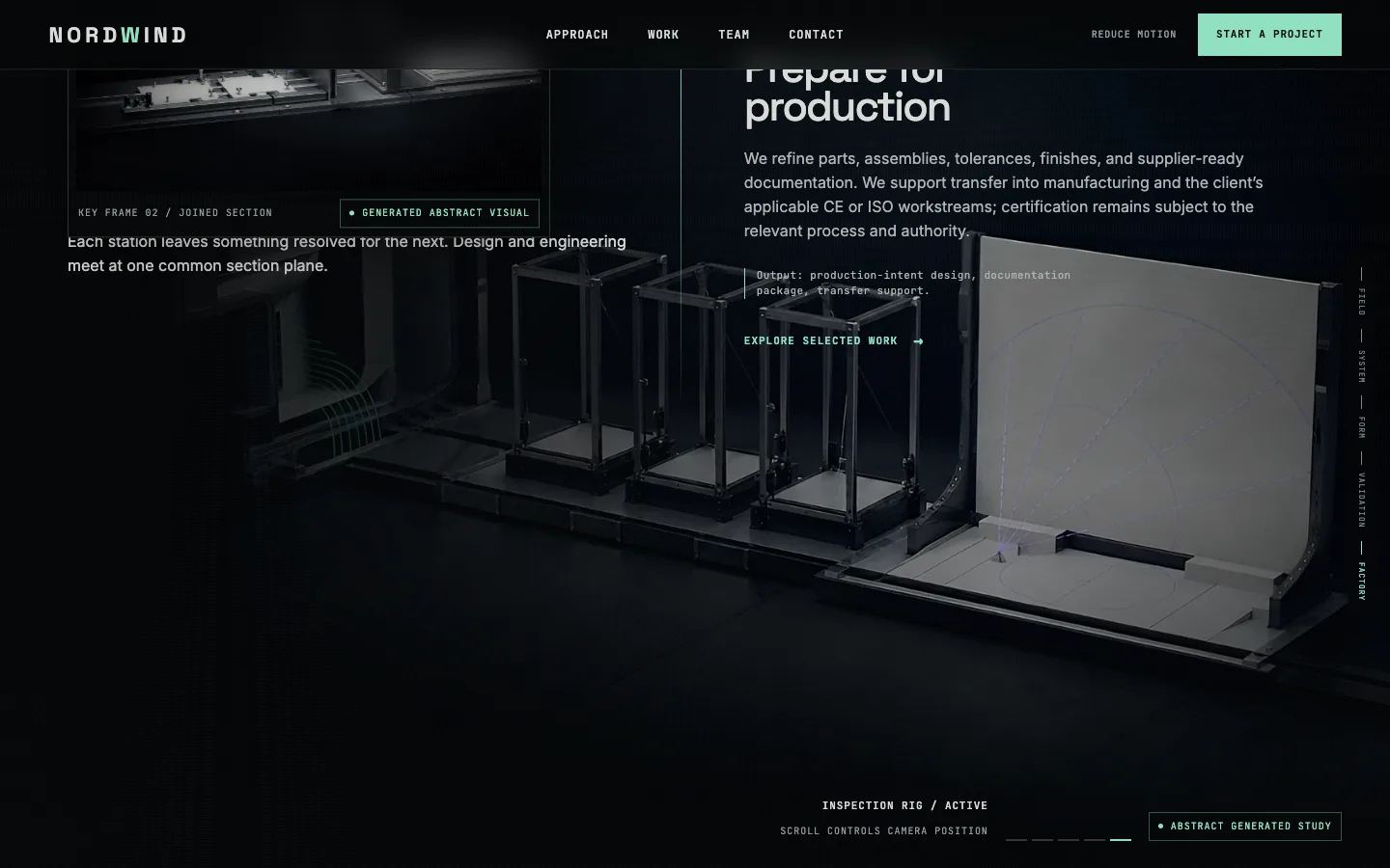 Case studies section of the generated one-pager.