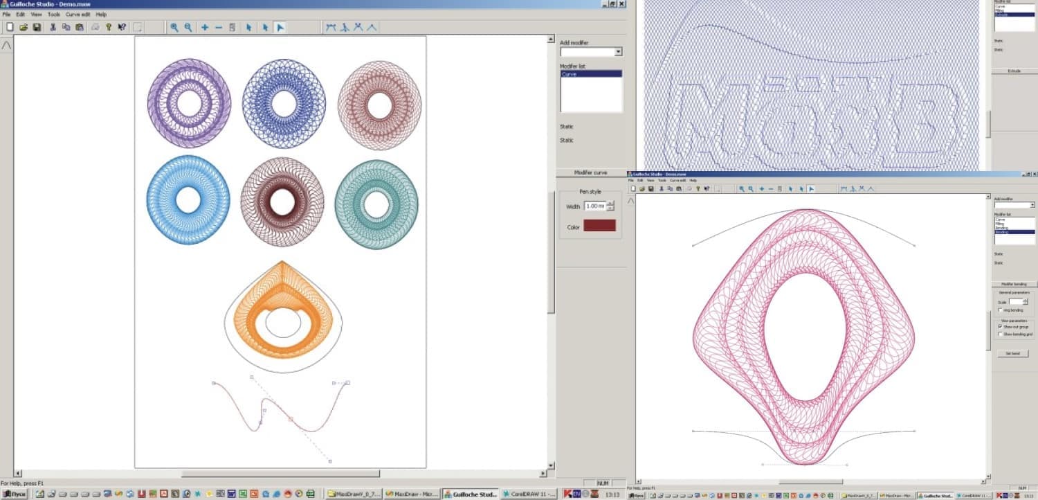 "Guilloche Studio" Vector Editor for Creating Guilloche Security Elements